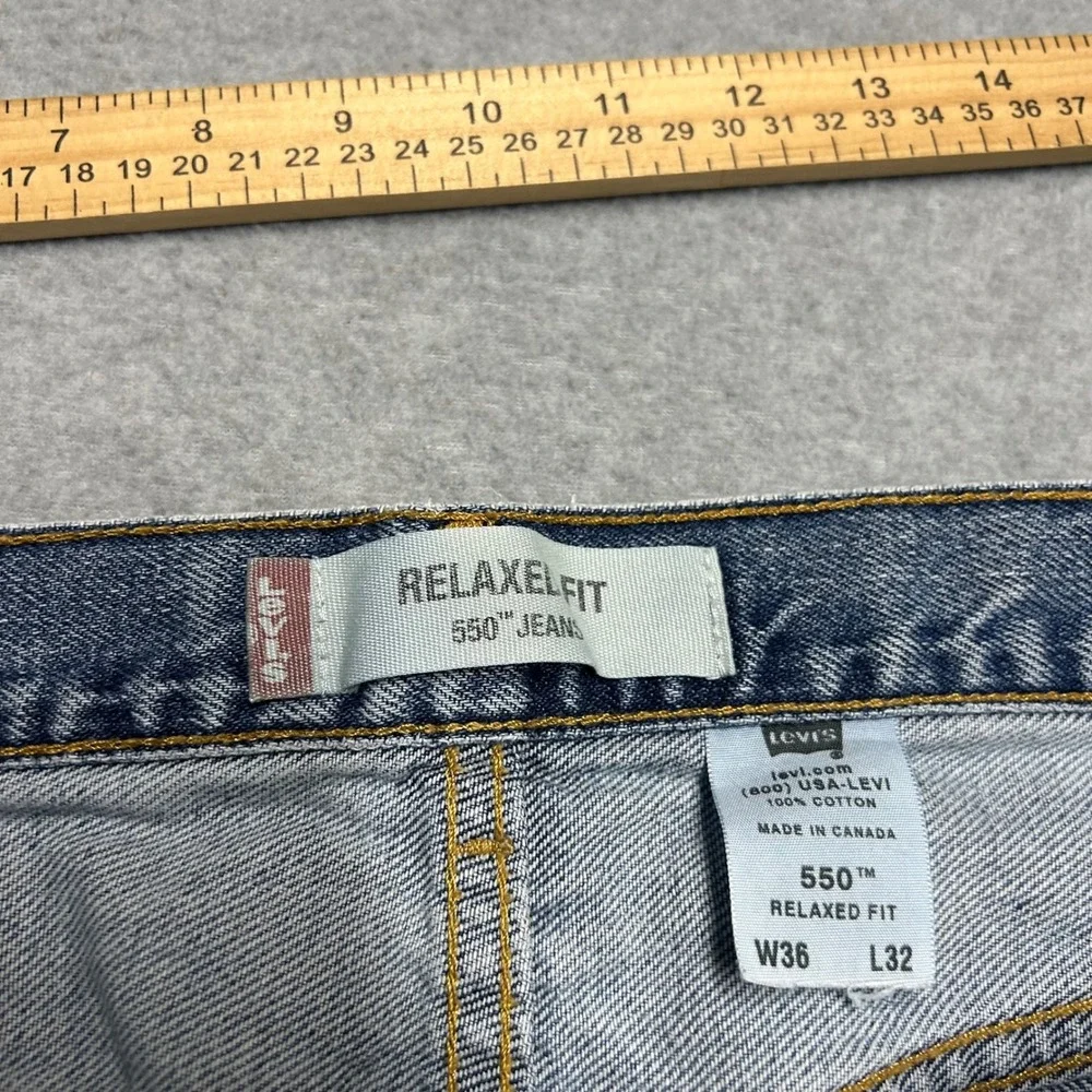 Levi's 550 Relaxed Fit Jeans Blue Mens 36x32 Denim Vintage Baggy 90s